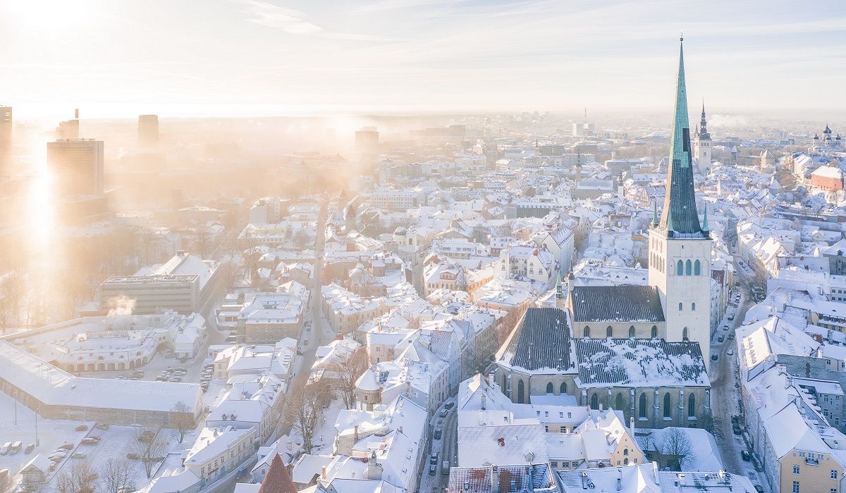 Tallinn, Estonia in winter time